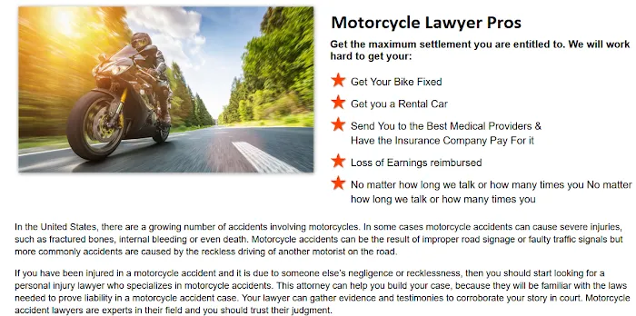 Motorcycle Lawyer Pros Picture 7