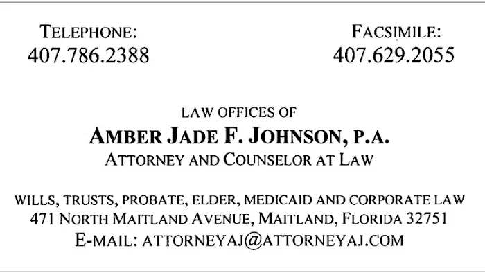 Law Offices Of Amber Jade F. Johnson, PA Picture 6