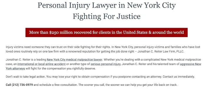 Jonathan C. Reiter Law Firm, PLLC. Picture 4